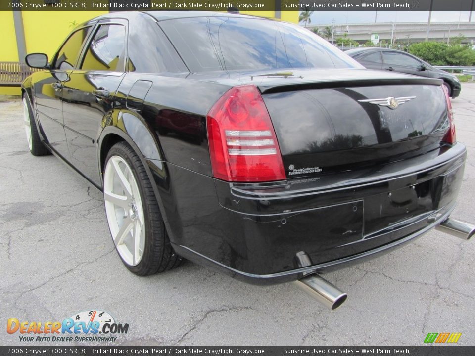2006 Chrysler 300 C SRT8 Brilliant Black Crystal Pearl / Dark Slate Gray/Light Graystone Photo #6