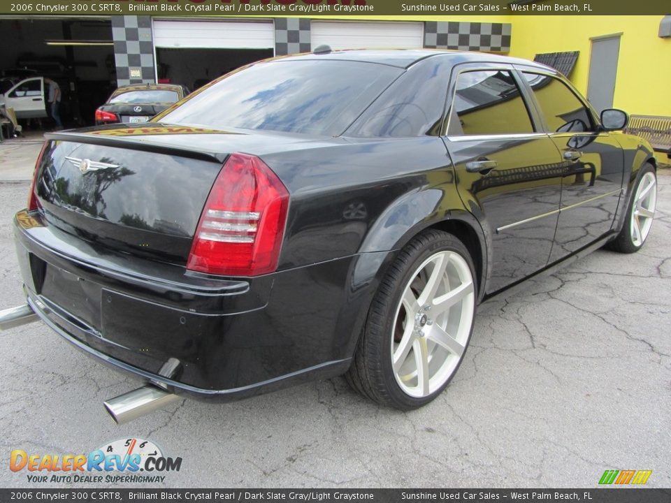 2006 Chrysler 300 C SRT8 Brilliant Black Crystal Pearl / Dark Slate Gray/Light Graystone Photo #8