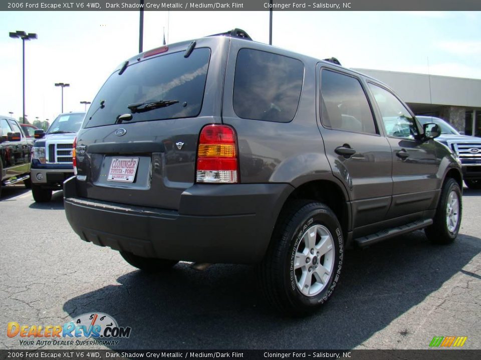 2006 Ford Escape XLT V6 4WD Dark Shadow Grey Metallic / Medium/Dark Flint Photo #3