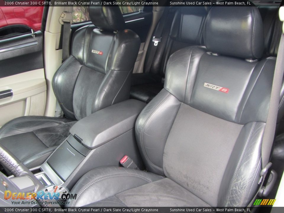 2006 Chrysler 300 C SRT8 Brilliant Black Crystal Pearl / Dark Slate Gray/Light Graystone Photo #11