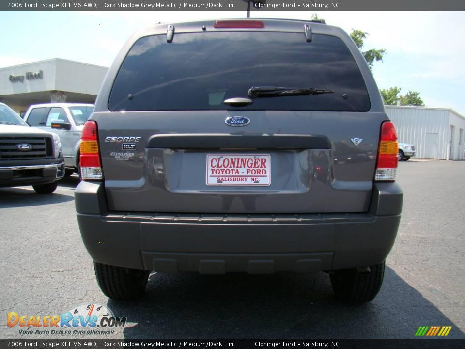 2006 Ford Escape XLT V6 4WD Dark Shadow Grey Metallic / Medium/Dark Flint Photo #4