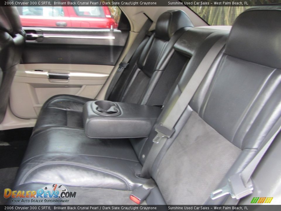 2006 Chrysler 300 C SRT8 Brilliant Black Crystal Pearl / Dark Slate Gray/Light Graystone Photo #13
