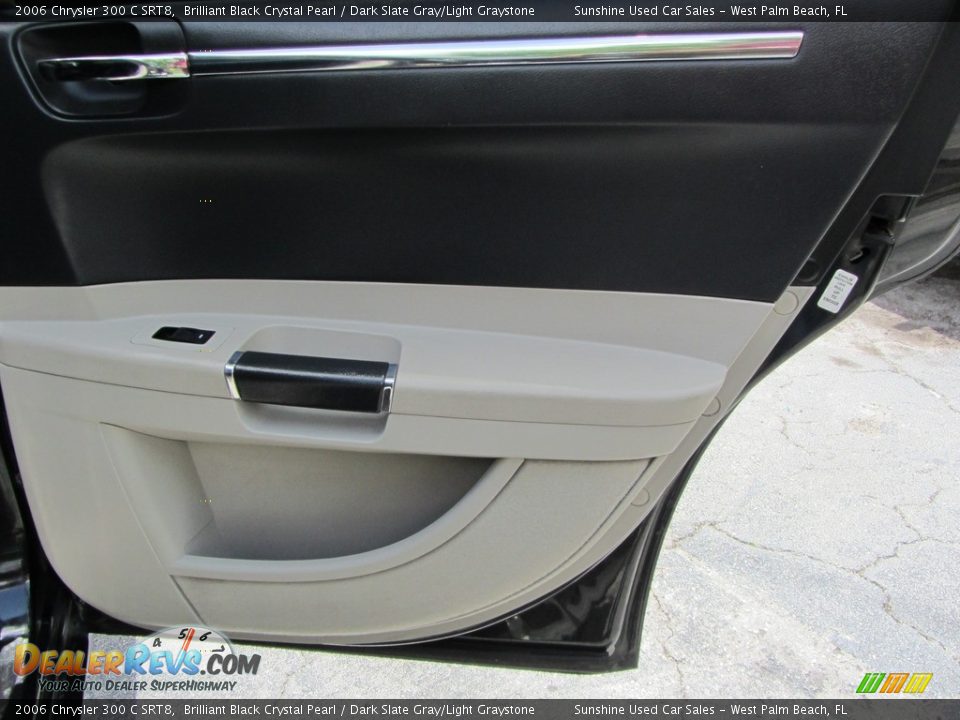 2006 Chrysler 300 C SRT8 Brilliant Black Crystal Pearl / Dark Slate Gray/Light Graystone Photo #14