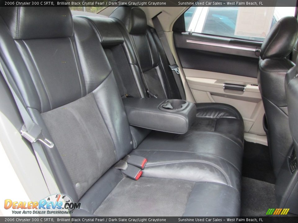 2006 Chrysler 300 C SRT8 Brilliant Black Crystal Pearl / Dark Slate Gray/Light Graystone Photo #15