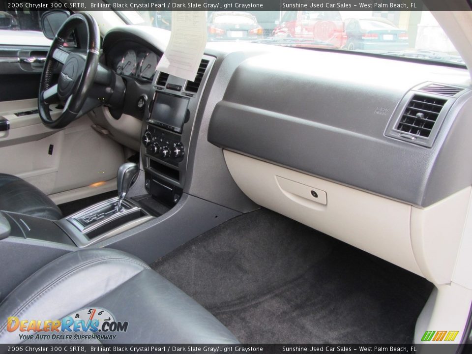 2006 Chrysler 300 C SRT8 Brilliant Black Crystal Pearl / Dark Slate Gray/Light Graystone Photo #17