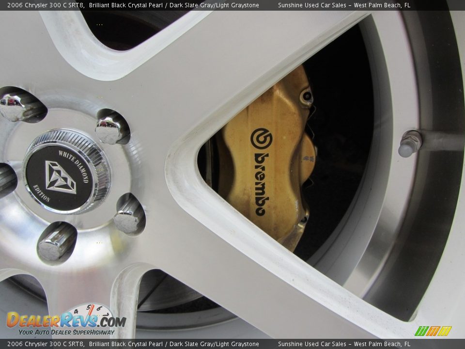 2006 Chrysler 300 C SRT8 Brilliant Black Crystal Pearl / Dark Slate Gray/Light Graystone Photo #22