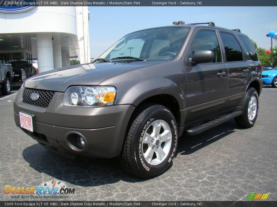 2006 Ford Escape XLT V6 4WD Dark Shadow Grey Metallic / Medium/Dark Flint Photo #6