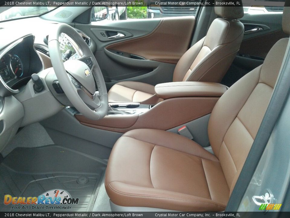 2018 Chevrolet Malibu LT Pepperdust Metallic / Dark Atmosphere/Loft Brown Photo #9
