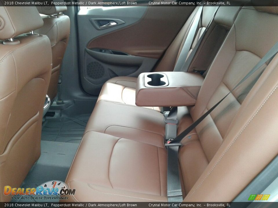 2018 Chevrolet Malibu LT Pepperdust Metallic / Dark Atmosphere/Loft Brown Photo #10