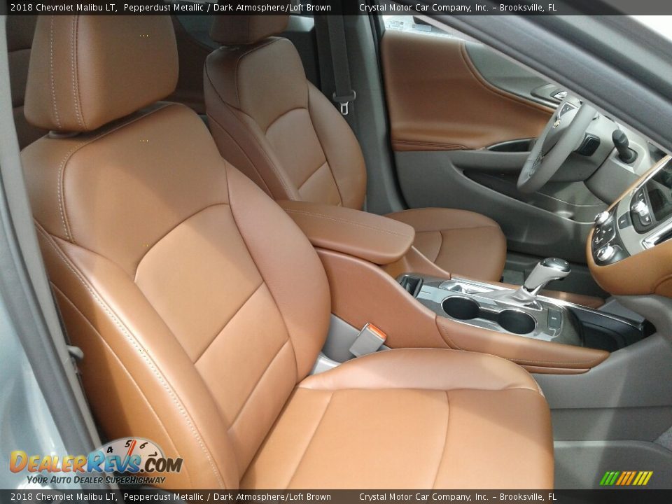 2018 Chevrolet Malibu LT Pepperdust Metallic / Dark Atmosphere/Loft Brown Photo #12