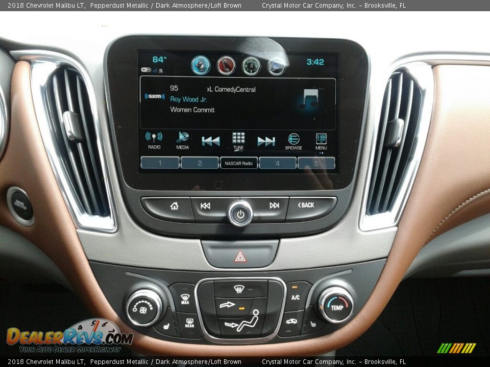 2018 Chevrolet Malibu LT Pepperdust Metallic / Dark Atmosphere/Loft Brown Photo #15