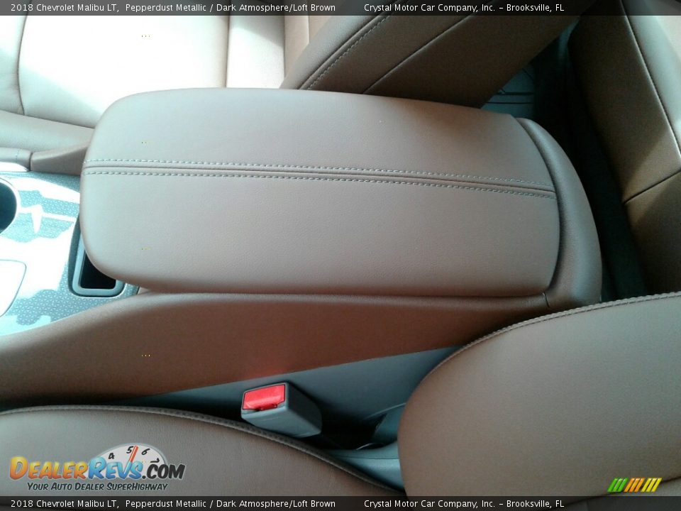 2018 Chevrolet Malibu LT Pepperdust Metallic / Dark Atmosphere/Loft Brown Photo #18
