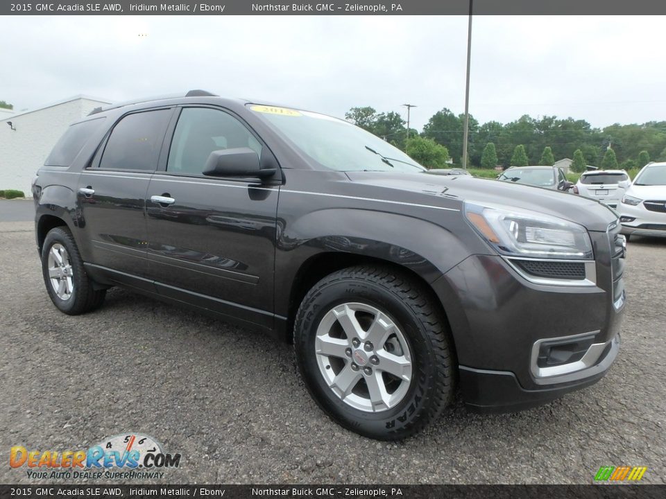 2015 GMC Acadia SLE AWD Iridium Metallic / Ebony Photo #4