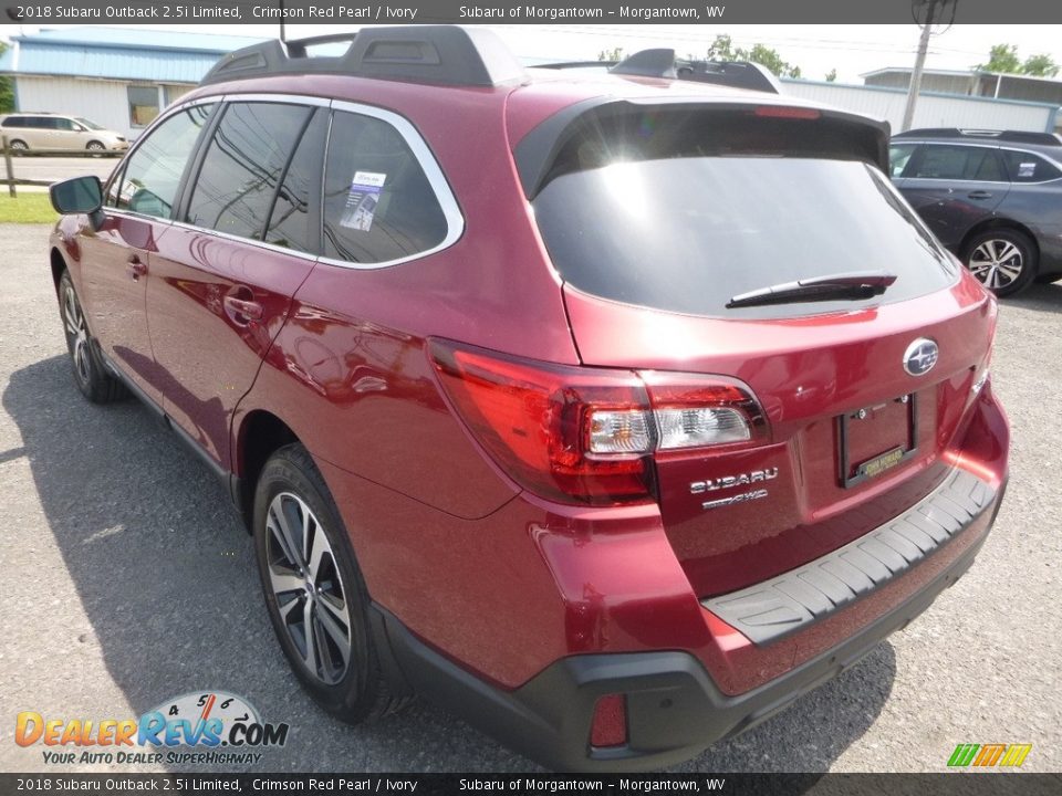 2018 Subaru Outback 2.5i Limited Crimson Red Pearl / Ivory Photo #6