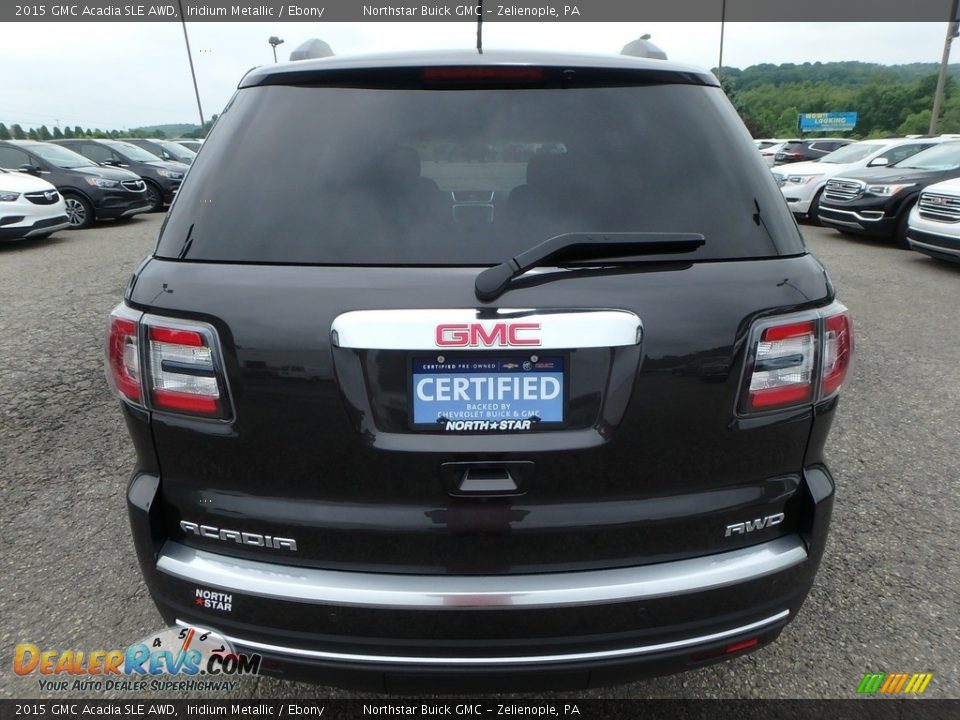 2015 GMC Acadia SLE AWD Iridium Metallic / Ebony Photo #10