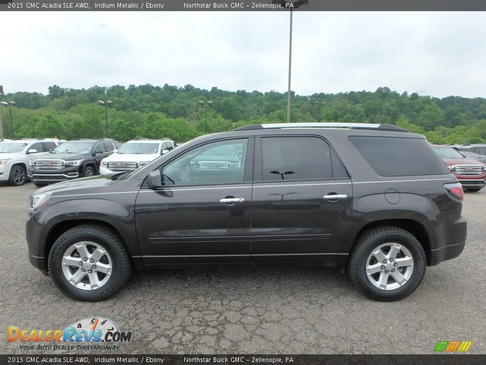 2015 GMC Acadia SLE AWD Iridium Metallic / Ebony Photo #14