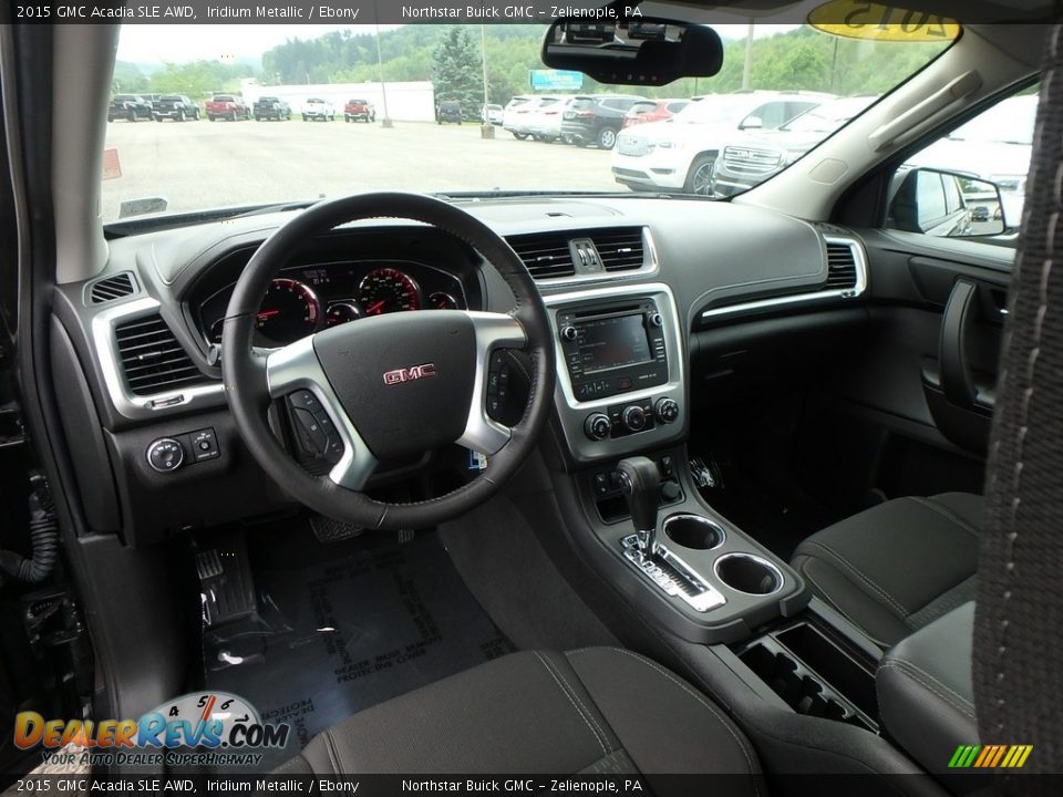 2015 GMC Acadia SLE AWD Iridium Metallic / Ebony Photo #19