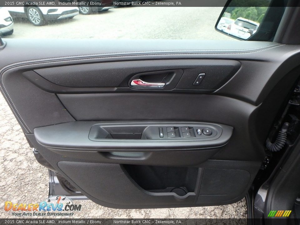2015 GMC Acadia SLE AWD Iridium Metallic / Ebony Photo #21