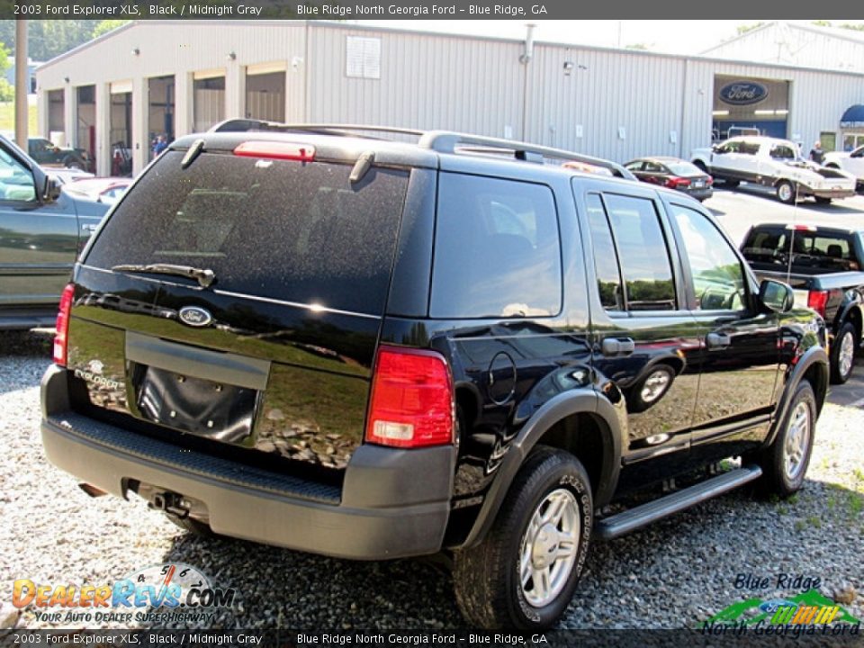 2003 Ford Explorer XLS Black / Midnight Gray Photo #4