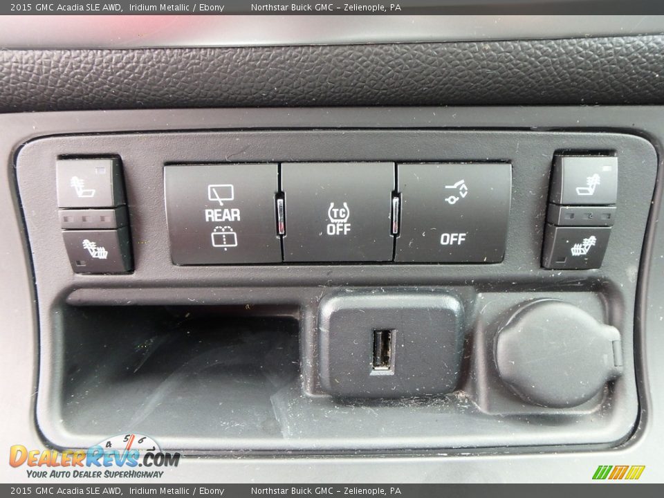 2015 GMC Acadia SLE AWD Iridium Metallic / Ebony Photo #28