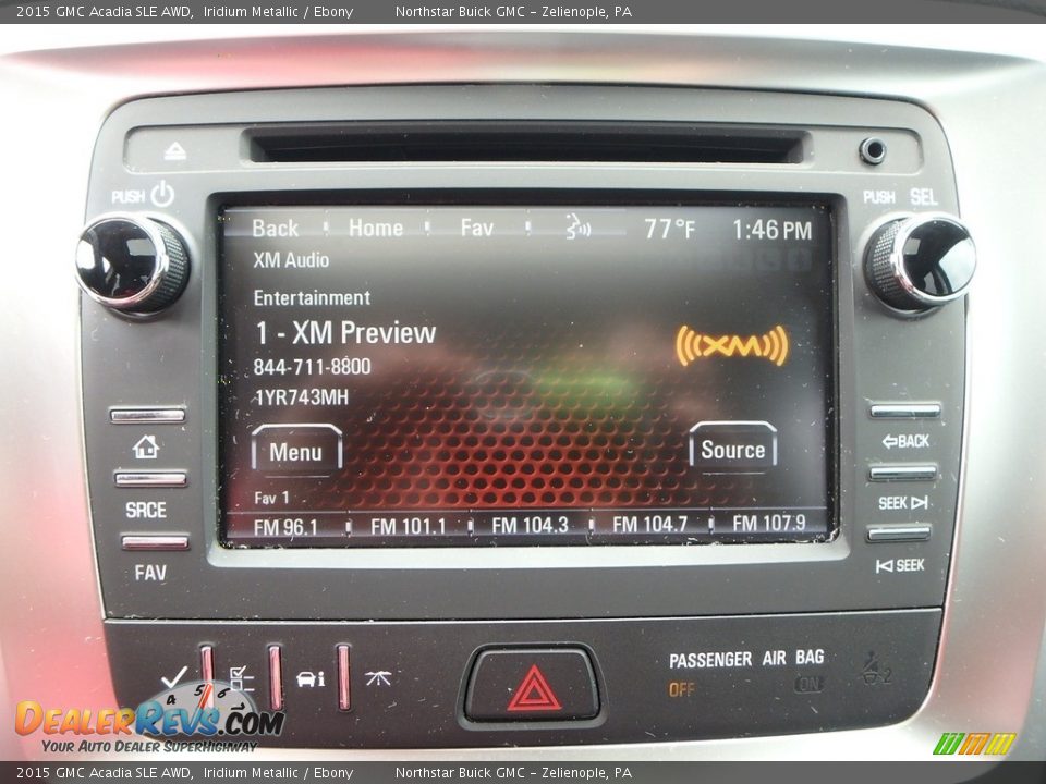 2015 GMC Acadia SLE AWD Iridium Metallic / Ebony Photo #30