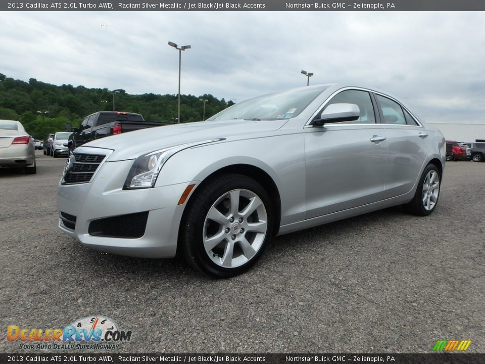 2013 Cadillac ATS 2.0L Turbo AWD Radiant Silver Metallic / Jet Black/Jet Black Accents Photo #1