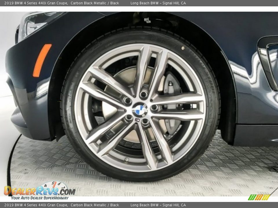 2019 BMW 4 Series 440i Gran Coupe Carbon Black Metallic / Black Photo #9