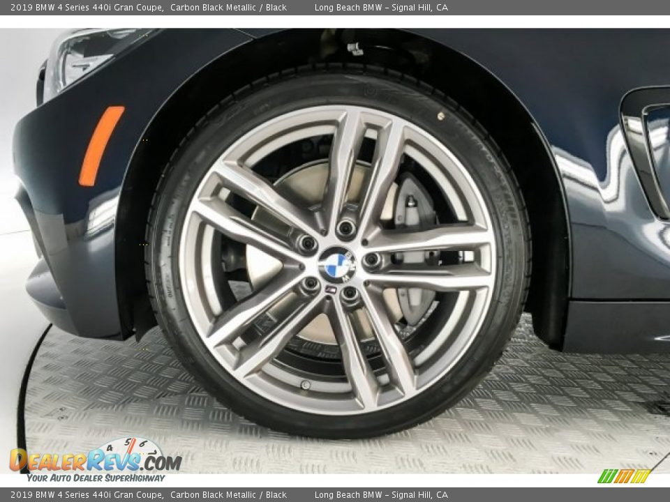 2019 BMW 4 Series 440i Gran Coupe Carbon Black Metallic / Black Photo #9