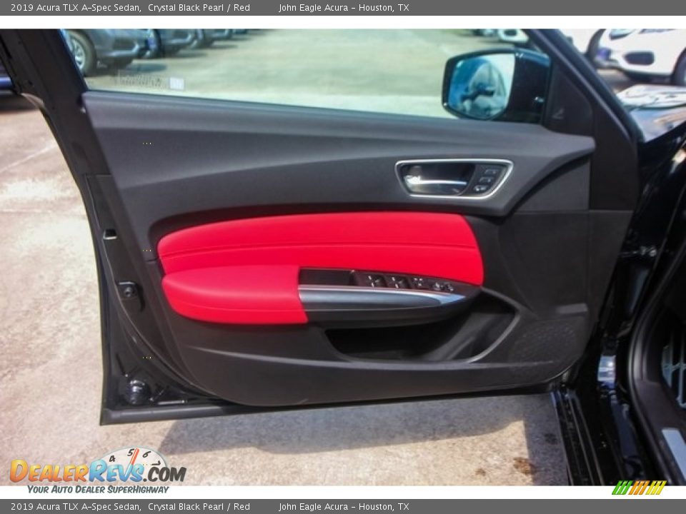 2019 Acura TLX A-Spec Sedan Crystal Black Pearl / Red Photo #17