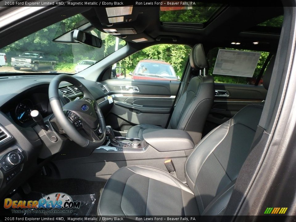 Front Seat of 2018 Ford Explorer Limited 4WD Photo #10