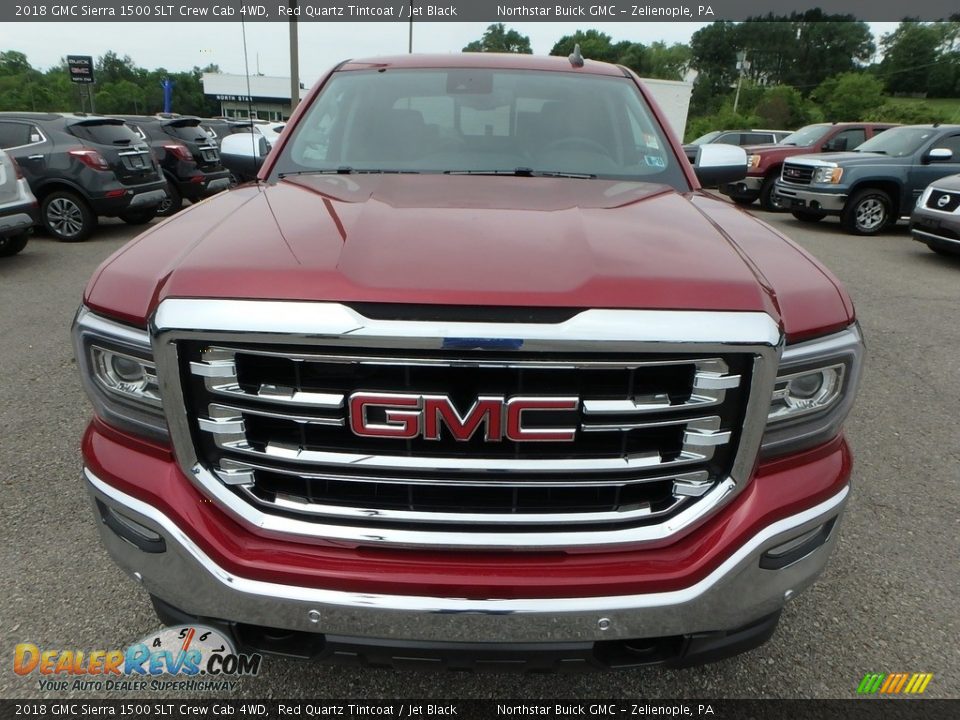 2018 GMC Sierra 1500 SLT Crew Cab 4WD Red Quartz Tintcoat / Jet Black Photo #2