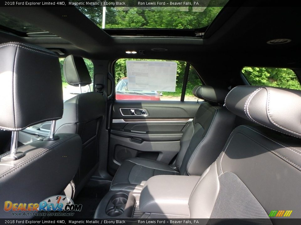 Rear Seat of 2018 Ford Explorer Limited 4WD Photo #11