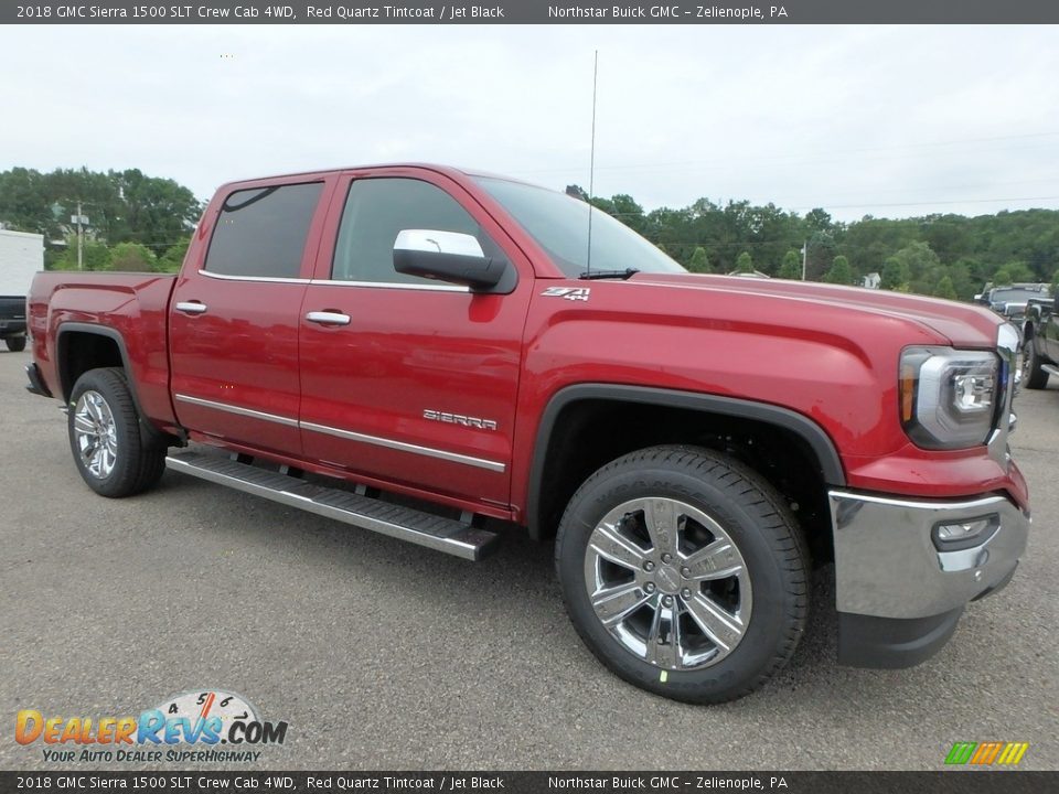 2018 GMC Sierra 1500 SLT Crew Cab 4WD Red Quartz Tintcoat / Jet Black Photo #3