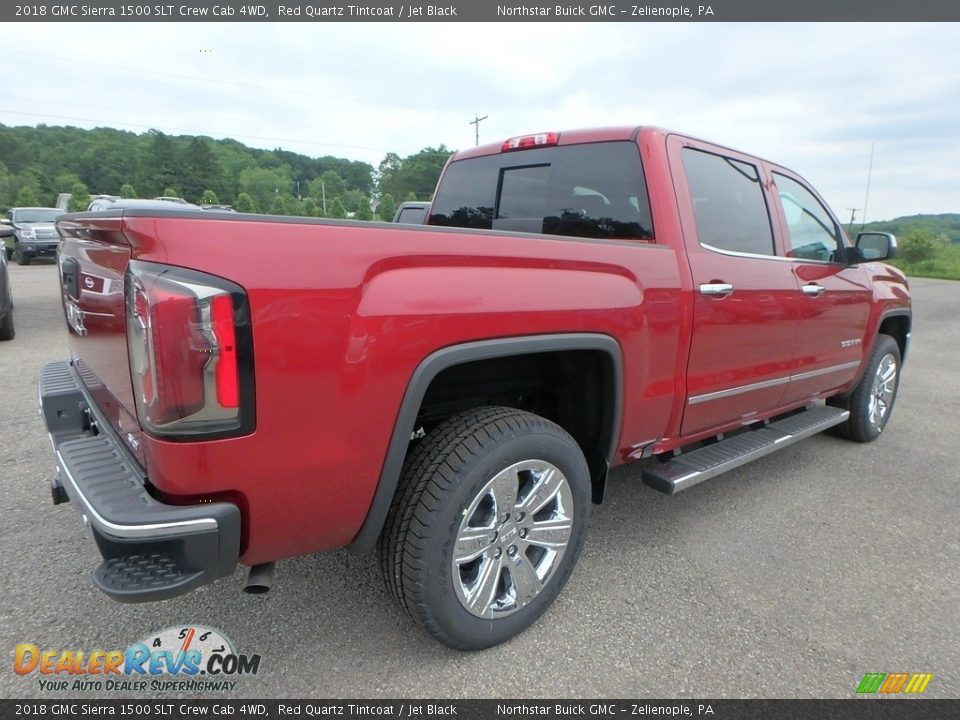 2018 GMC Sierra 1500 SLT Crew Cab 4WD Red Quartz Tintcoat / Jet Black Photo #5