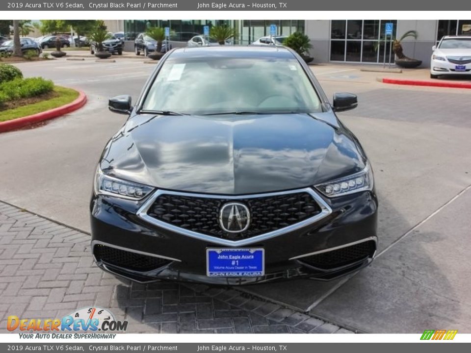 2019 Acura TLX V6 Sedan Crystal Black Pearl / Parchment Photo #2