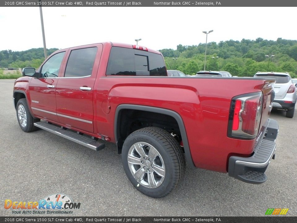 2018 GMC Sierra 1500 SLT Crew Cab 4WD Red Quartz Tintcoat / Jet Black Photo #7