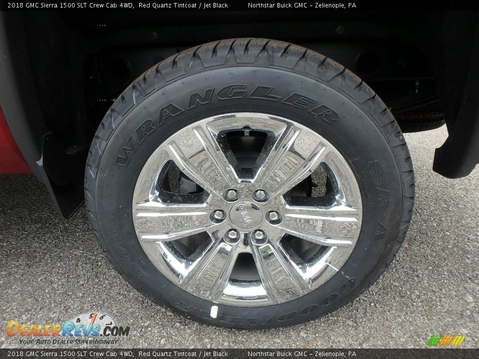 2018 GMC Sierra 1500 SLT Crew Cab 4WD Red Quartz Tintcoat / Jet Black Photo #9