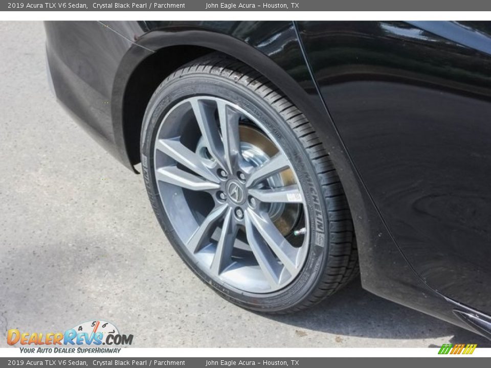 2019 Acura TLX V6 Sedan Crystal Black Pearl / Parchment Photo #12