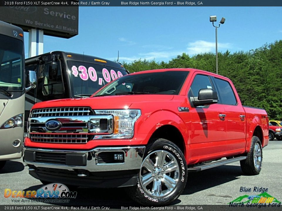 2018 Ford F150 XLT SuperCrew 4x4 Race Red / Earth Gray Photo #1