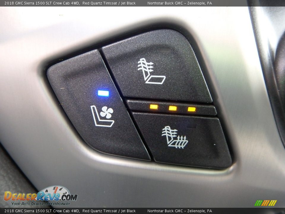 2018 GMC Sierra 1500 SLT Crew Cab 4WD Red Quartz Tintcoat / Jet Black Photo #17