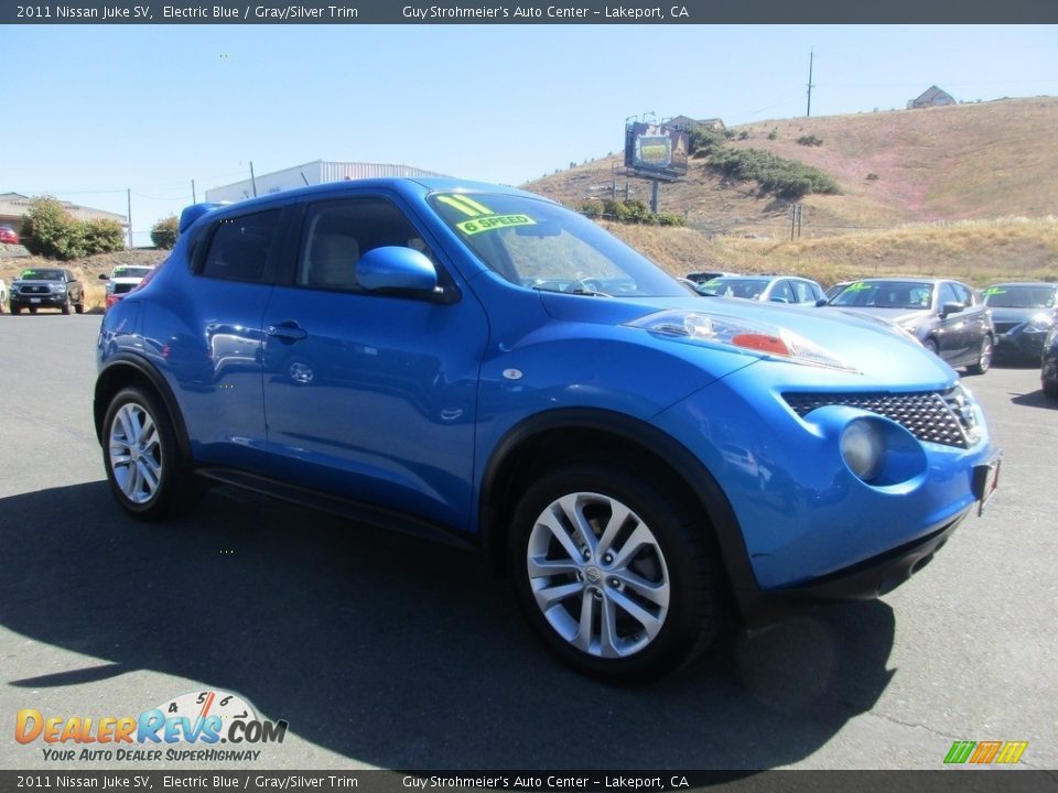 2011 Nissan Juke SV Electric Blue / Gray/Silver Trim Photo #1