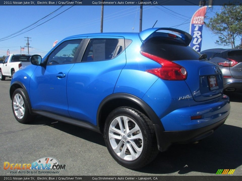 2011 Nissan Juke SV Electric Blue / Gray/Silver Trim Photo #5