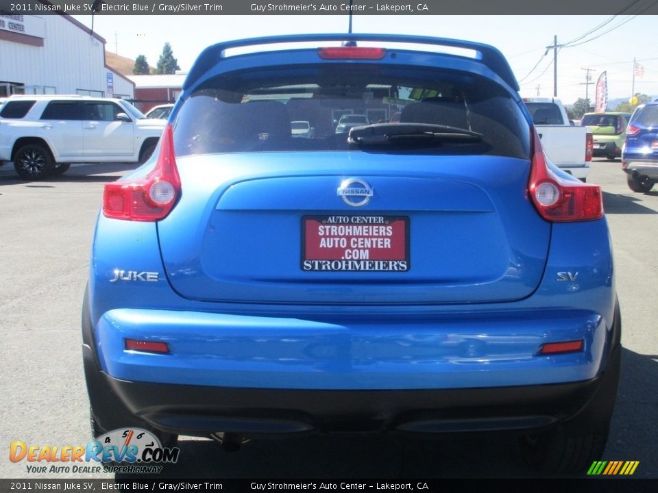 2011 Nissan Juke SV Electric Blue / Gray/Silver Trim Photo #6