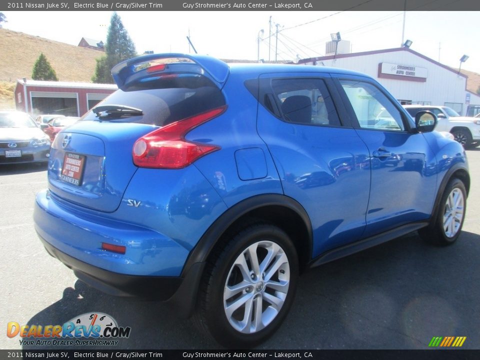 2011 Nissan Juke SV Electric Blue / Gray/Silver Trim Photo #7