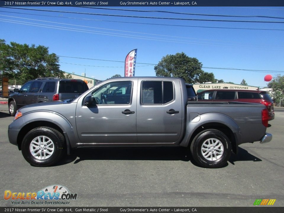 2017 Nissan Frontier SV Crew Cab 4x4 Gun Metallic / Steel Photo #4