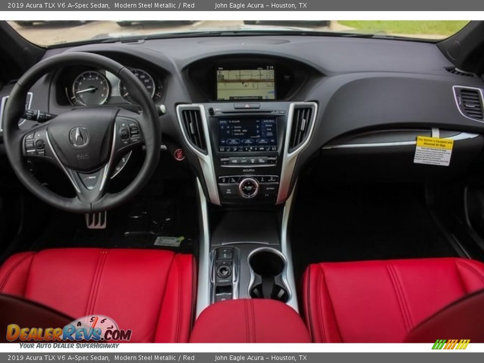 Red Interior - 2019 Acura TLX V6 A-Spec Sedan Photo #9