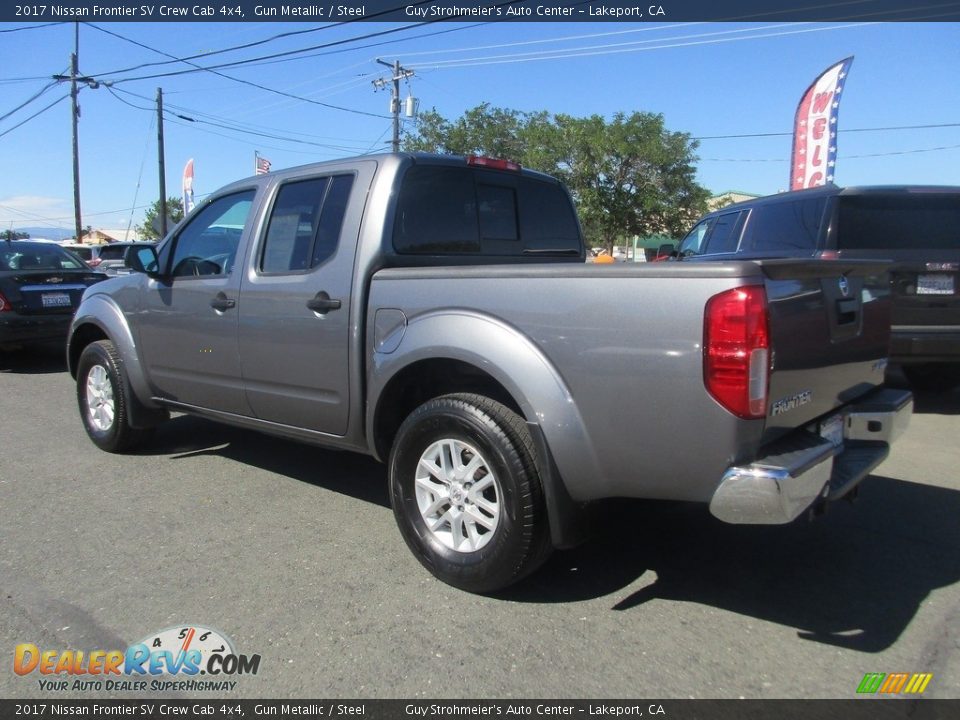 2017 Nissan Frontier SV Crew Cab 4x4 Gun Metallic / Steel Photo #5