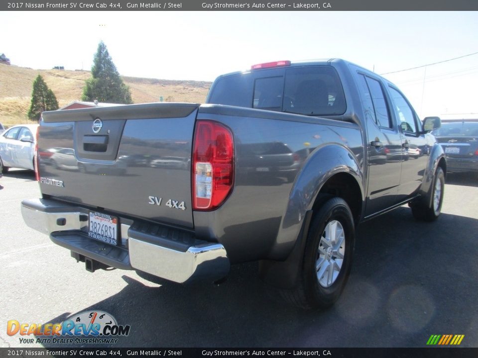 2017 Nissan Frontier SV Crew Cab 4x4 Gun Metallic / Steel Photo #7