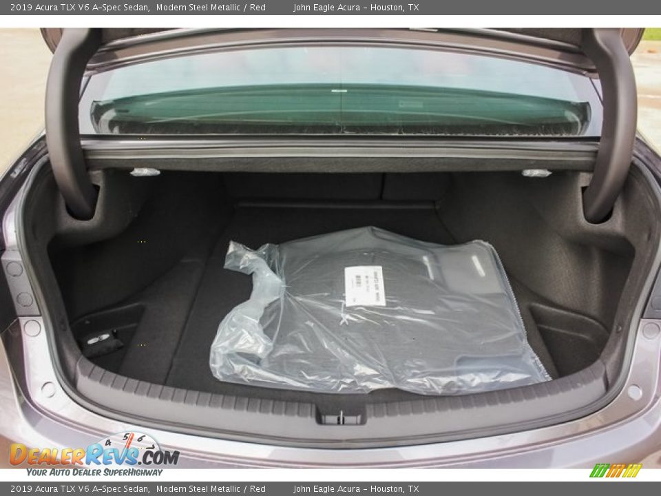 2019 Acura TLX V6 A-Spec Sedan Modern Steel Metallic / Red Photo #19