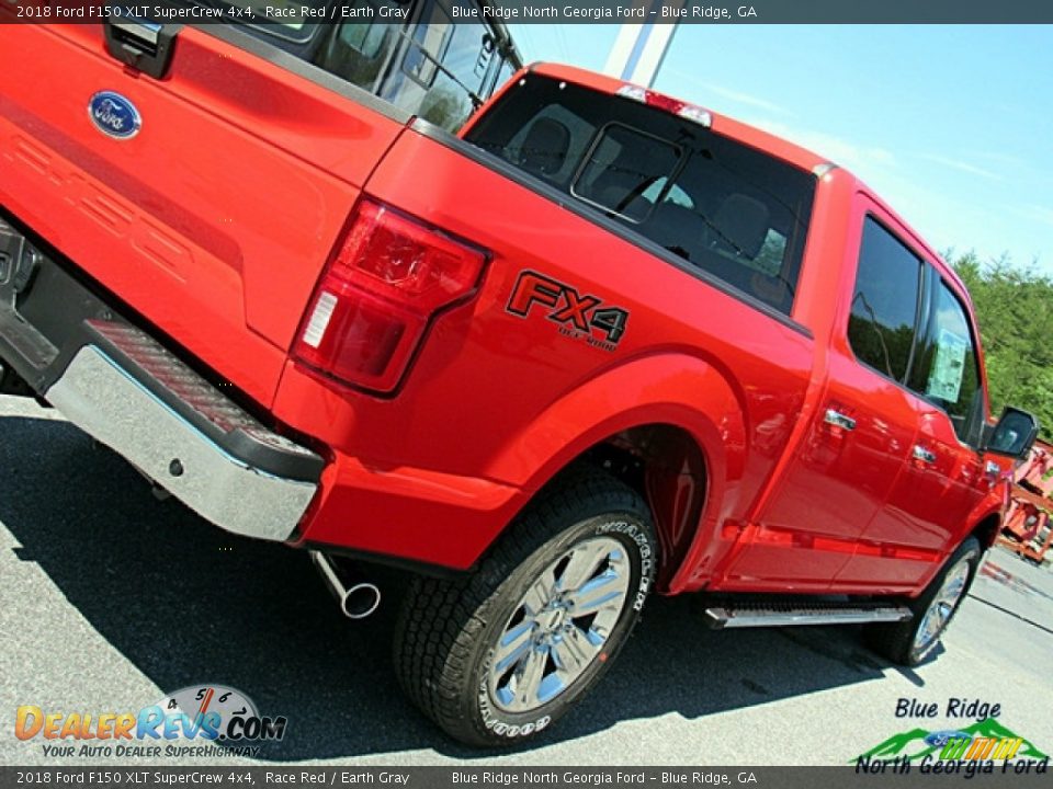 2018 Ford F150 XLT SuperCrew 4x4 Race Red / Earth Gray Photo #35